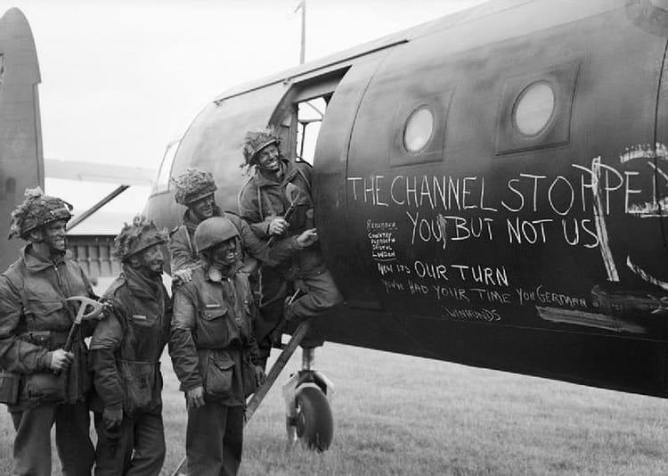 British Paratroopers with Glider, 2nd drop D-Day